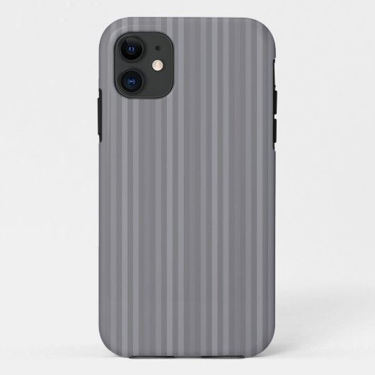 Verticale grijze strips Case-Mate iPhone case (Achterkant)