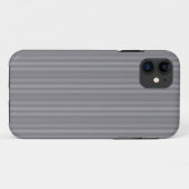 Verticale grijze strips Case-Mate iPhone case (Achterkant (horizontaal))