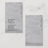 Verticale grijze wand Professional Trendy Visitekaartje (Voorkant / Achterkant)