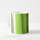 Verticale Groene Abstract 422 Koffiemok (Voorkant links)