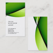 Verticale groene gele witte rendy consultant visitekaartje (Voorkant / Achterkant)