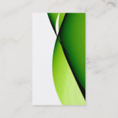 Verticale groene gele witte rendy consultant visitekaartje (Achterkant)