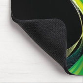 Verticale groene golf abstract ontwerp-34534 muismat (Hoek)