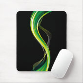 Verticale groene golf abstract ontwerp-34534 muismat (Met muis)