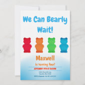 Verticale Gummy Beer Kind's verjaardagsuitnodiging Kaart (Voorkant)