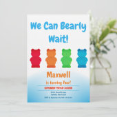 Verticale Gummy Beer Kind's verjaardagsuitnodiging Kaart (Staand voorkant)