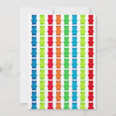 Verticale Gummy Beer Kind's verjaardagsuitnodiging Kaart (Achterkant)