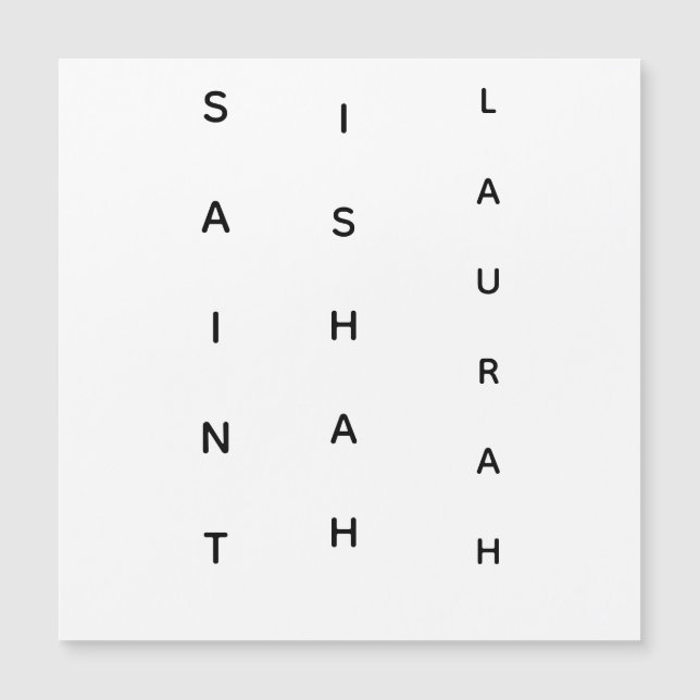 VERTICALE HEILIGE ISHAH LAURAH (Voorkant)