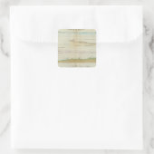 verticale hoofdsecties vierkante sticker (Tas)
