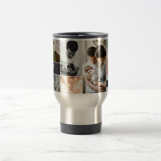 Verticale horizontale foto's vaderdag reisbeker (Center)
