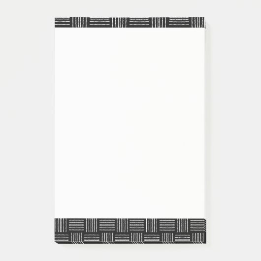 Verticale horizontale lijnen na deze lijn;  lange  post-it® notes (Voorkant)