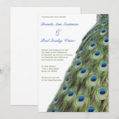 Verticale huwelijksuitnodiging kaart (Voorkant / Achterkant)