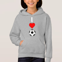Verticale I Love/Heart Soccer Girls Sports