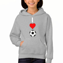 Verticale I Love/Heart Soccer Girls Sports