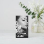 Verticale Instagram Foto QR-code Visitekaartje (Staand voorkant)