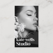 Verticale Instagram Foto QR-code Visitekaartje (Voorkant)