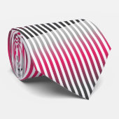 Verticale instripes in het schema voor warme kleur stropdas (Opgerold)