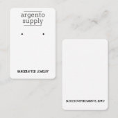 Verticale Kaart met Logo bovenaan Visitekaartje (Voorkant / Achterkant)