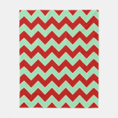 Verticale kerst zigzag fleece deken (Voorkant)