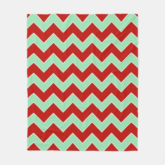 Verticale kerst zigzag fleece deken (Voorkant)