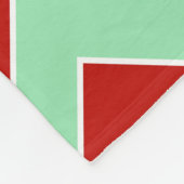 Verticale kerst zigzag fleece deken (Hoek)