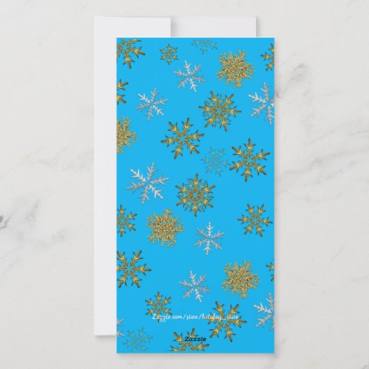 Verticale kerstfotokaart ontbreekt u feestdagenkaart (Achterkant)