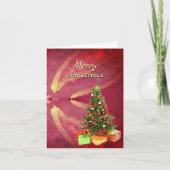 verticale kerstkaart feestdagen kaart (Voorkant)