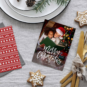 Verticale kerstkalligrafie