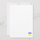 Verticale Klasse van 2024 Afstuderen Foto Keepsake Bedankkaart (Achterkant)