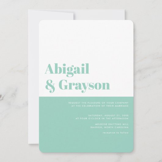 Verticale kleurenblokkering kaart (Voorkant)