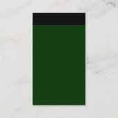 Verticale kop - zwart met donkergroen 003300 visitekaartje (Achterkant)