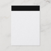 Verticale kop - zwart met wit (Gold Kaart) Visitekaartje (Achterkant)