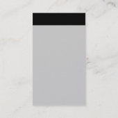 Verticale koptekst - Zwart met grijs CCCC Visitekaartje (Achterkant)