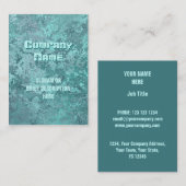 Verticale kroes met corrosiegroei visitekaartje (Voorkant / Achterkant)