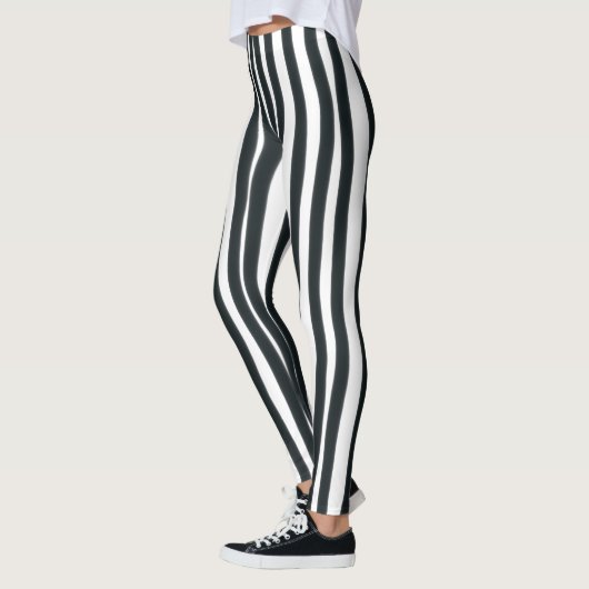 Verticale Leggings zwart/wit (Links)
