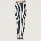 Verticale Leggings zwart/wit (Voorkant)