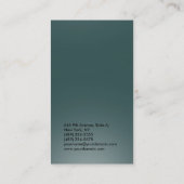 Verticale leisteen grijs professionele, eenvoudige visitekaartje (Achterkant)