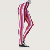 Verticale Lesbische Pride Vlag Leggings (Rechts)