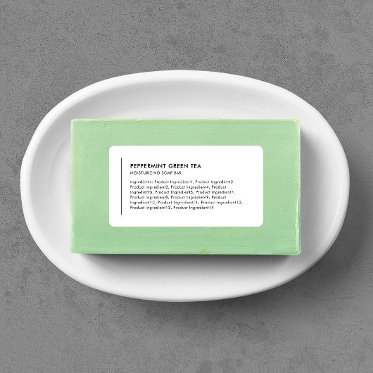 Verticale Lijn Ingredientenlijst Modern Product Etiket