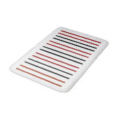 "Verticale lijn patroon badmat – Slank minimalisti (Gekanteld)