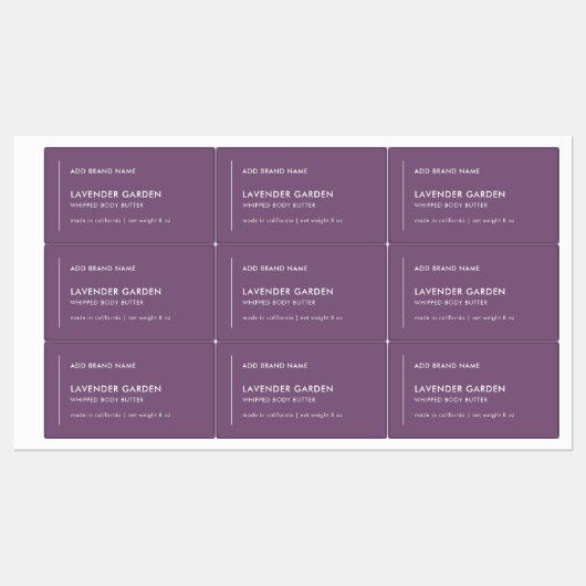 Verticale lijn Voeg merk aangepaste kleur product  Labels (Vel)