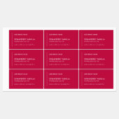 Verticale lijn Voeg merk aangepaste kleur product  Labels (Vel)