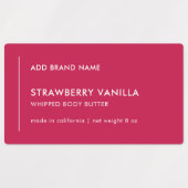 Verticale lijn Voeg merk aangepaste kleur product  Labels (Design 1)