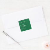 Verticale lijn Voeg merk Aangepaste kleur toe Prod Vierkante Sticker (Envelop)