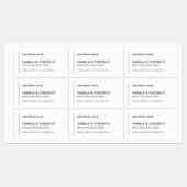 Verticale lijn Voeg uw merk Modern product Labels (Vel)