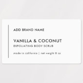 Verticale lijn Voeg uw merk Modern product Labels (Design 1)