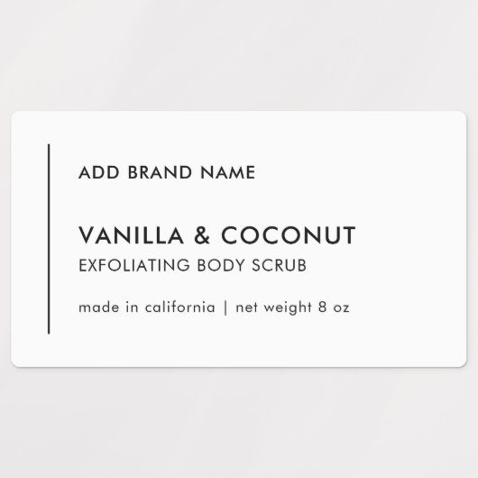 Verticale lijn Voeg uw merk Modern product Labels (Design 1)