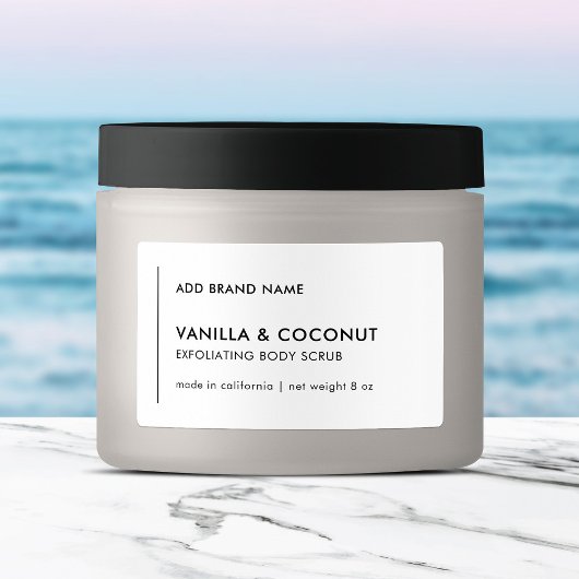 Verticale lijn Voeg uw merk Modern product Labels