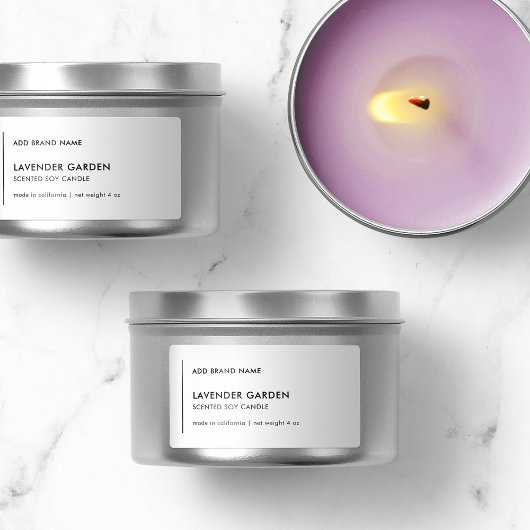 Verticale lijn Voeg uw merk Modern productlabel to Etiket