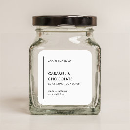 Verticale lijn Voeg uw merk Modern productlabel to Vierkante Sticker